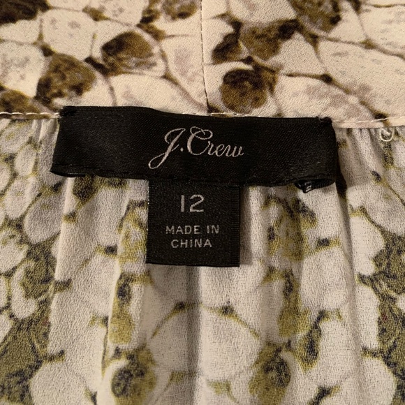 J. Crew Drapery Tie-Neck Snakeskin Print Blouse Size 12 - Picture 8 of 11